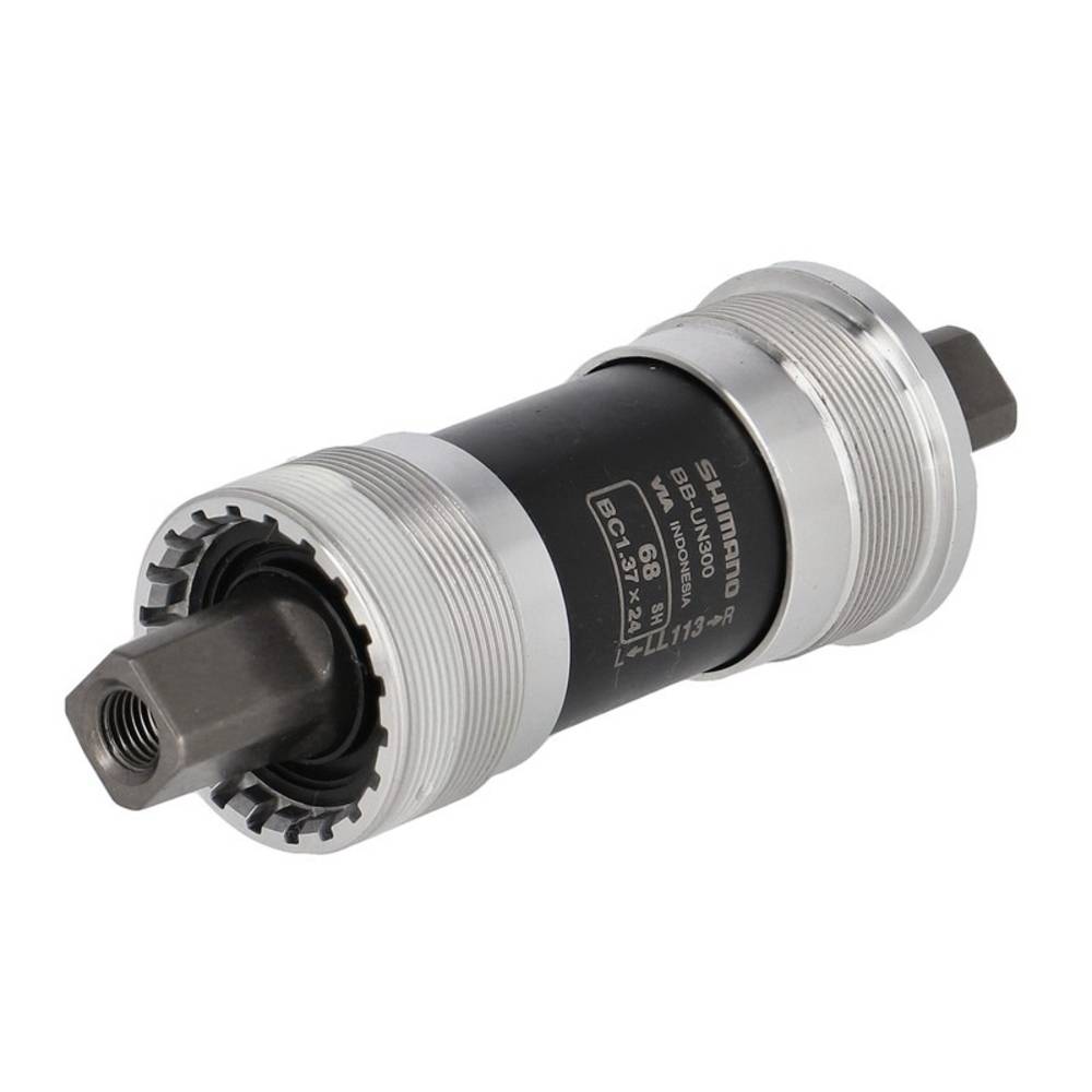 SHIMANO Kompaktinnenlager 68/113mm BBUN300 4-Kant, schwarz/silber