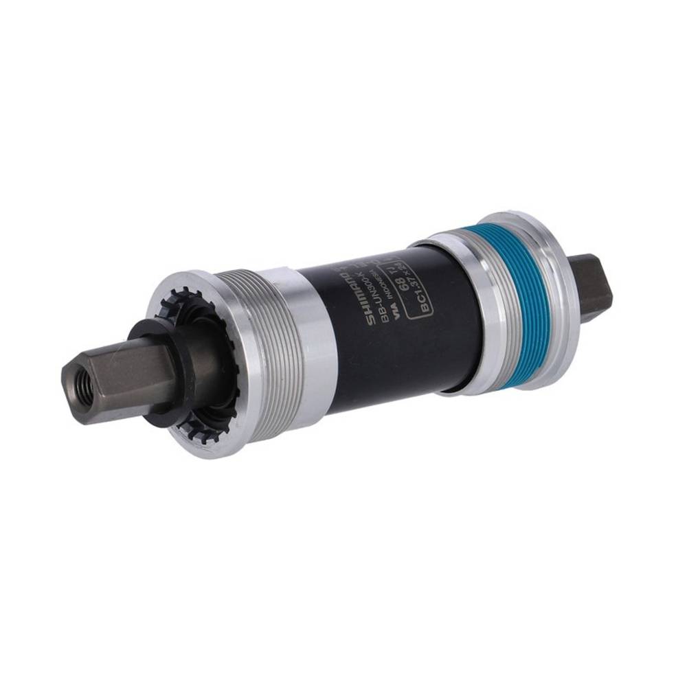 SHIMANO Kompaktinnenlager 68/127,5mm BBUN300-K 4-Kant, für Kettenkasten, grau/schwarz