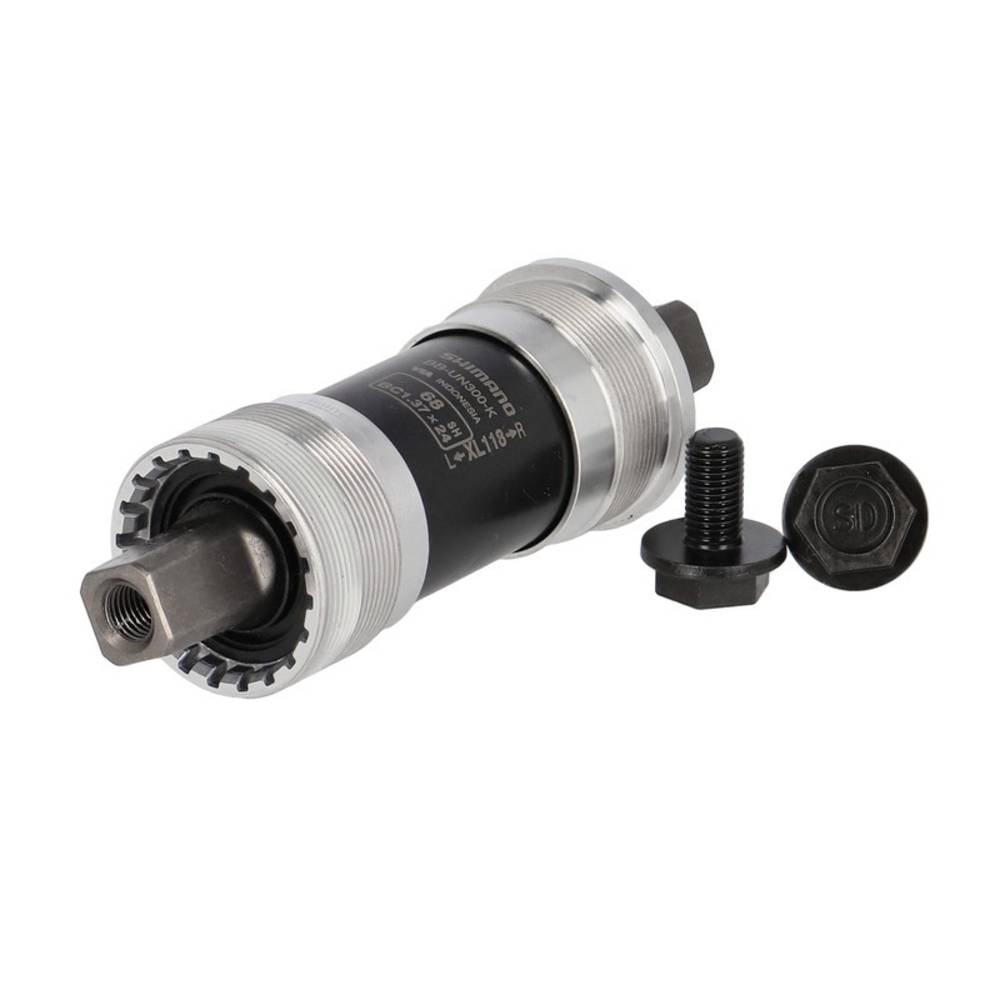 SHIMANO Kompaktinnenlager 68/118mm BBUN300-K 4-Kant, für Kettenkasten, grau/schwarz