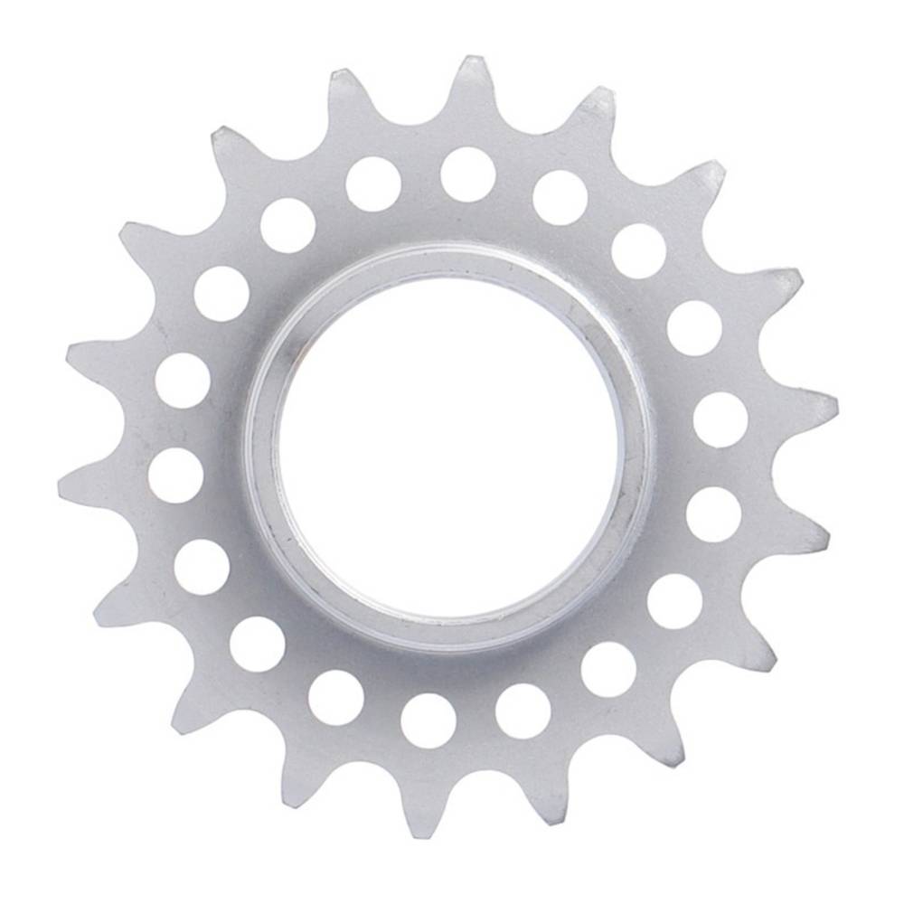 XLC Single Speed Ritzel 1/8",18 Zähne mit Gewinde matt verchromt, silber