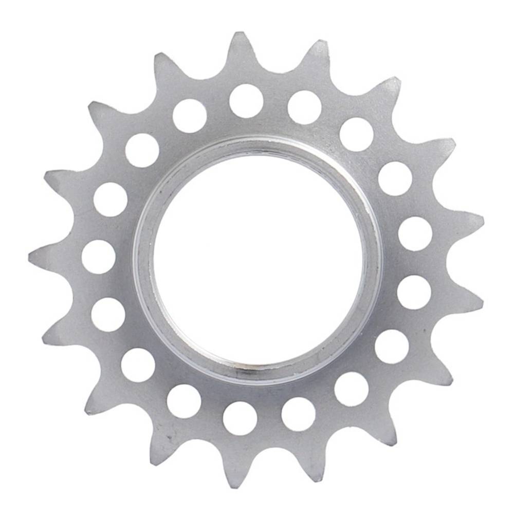 XLC Single Speed Ritzel 1/8",17 Zähne mit Gewinde matt verchromt, silber