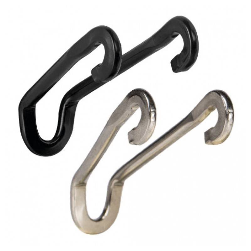 Herrmans Lampenhalter Federgabel, schwarz
