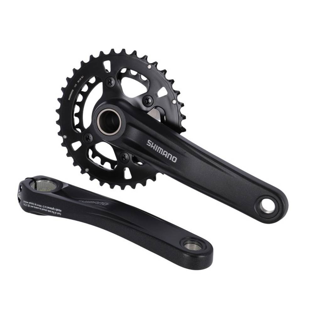 SHIMANO Kurbelgarnitur MT610-B2 36/26 Zähne 175mm FCMT610-B2, 2 Piece, 12-Fach o.Lagersch., schwarz (1 Set)