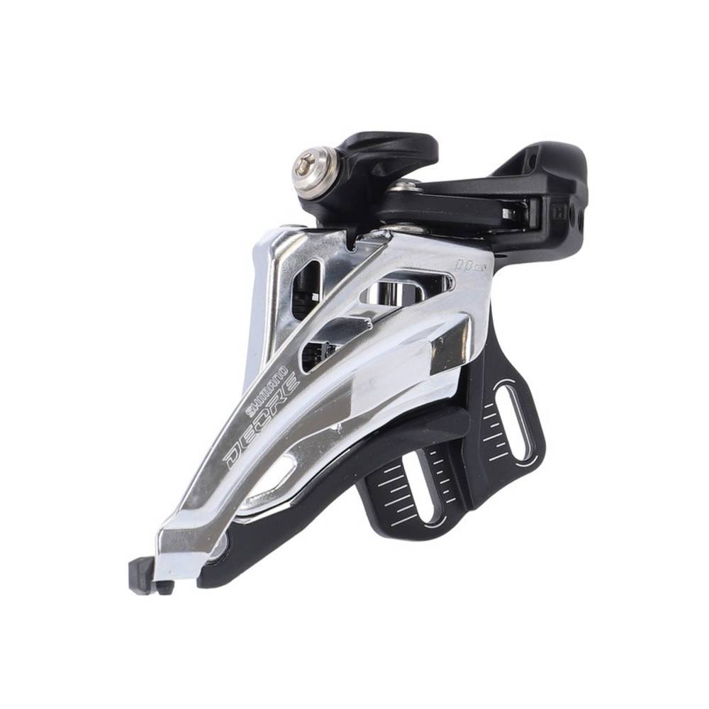 SHIMANO FD-M5100-E Umwerfer "DEORE", 2x11-fach, Direct Mount, Side Swing, 64 - 69°, E-Type, schwarz/silber