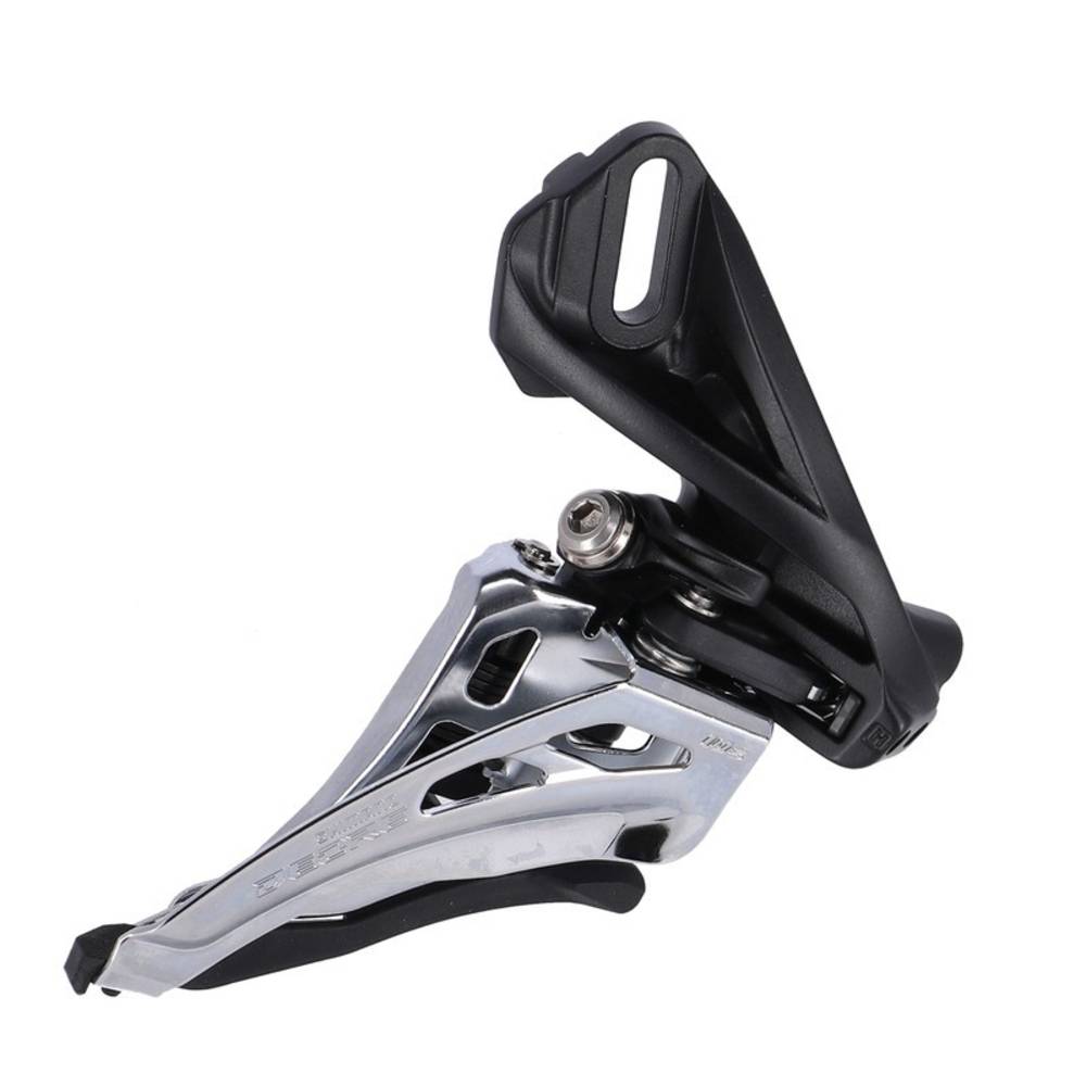 SHIMANO FD-M4100-D Umwerfer "DEORE", 2x10-fach, Side Swing, Front Pull, Direct Mount, schwarz/silber