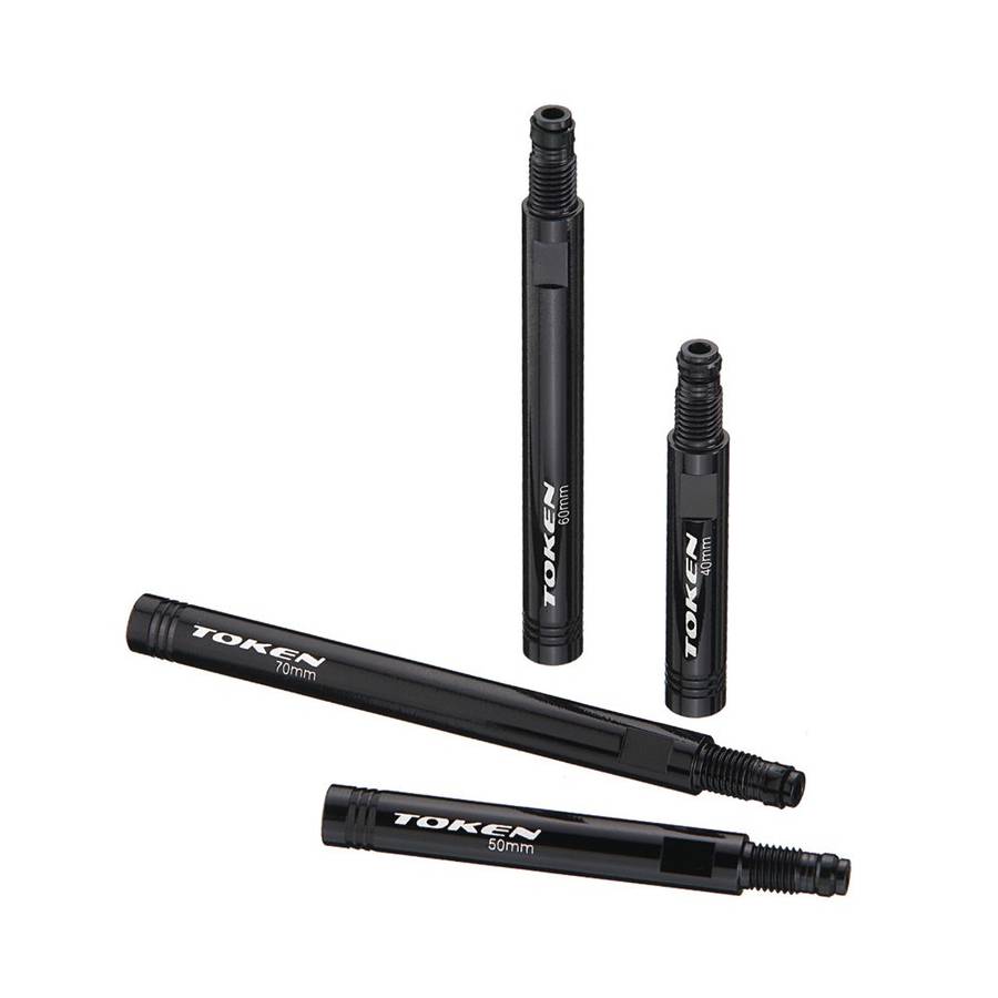 TOKEN Valve Extender TOKEN, für SV, Felgen 20-30mm, schwarz (1 Paar)