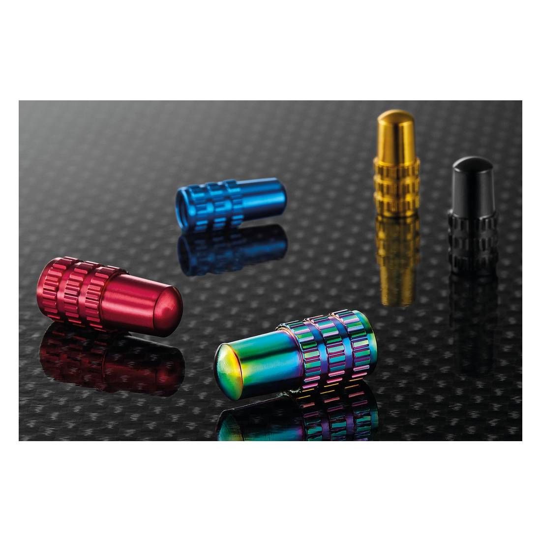 TOKEN Valve Cap TOKEN rot, für SV, rot (1 Paar)