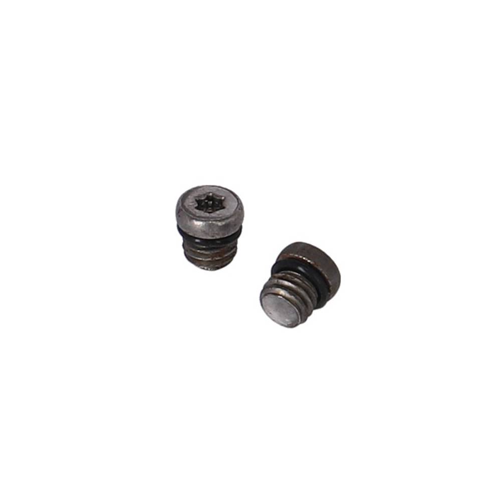 XLC BR-X127 Bleeding Mutter-Set für SRAM/Avid, Ø6, M5x0,8mm bestehend aus 2 Muttern, 2 Gummis, grau, 4-teilig (1 Set)