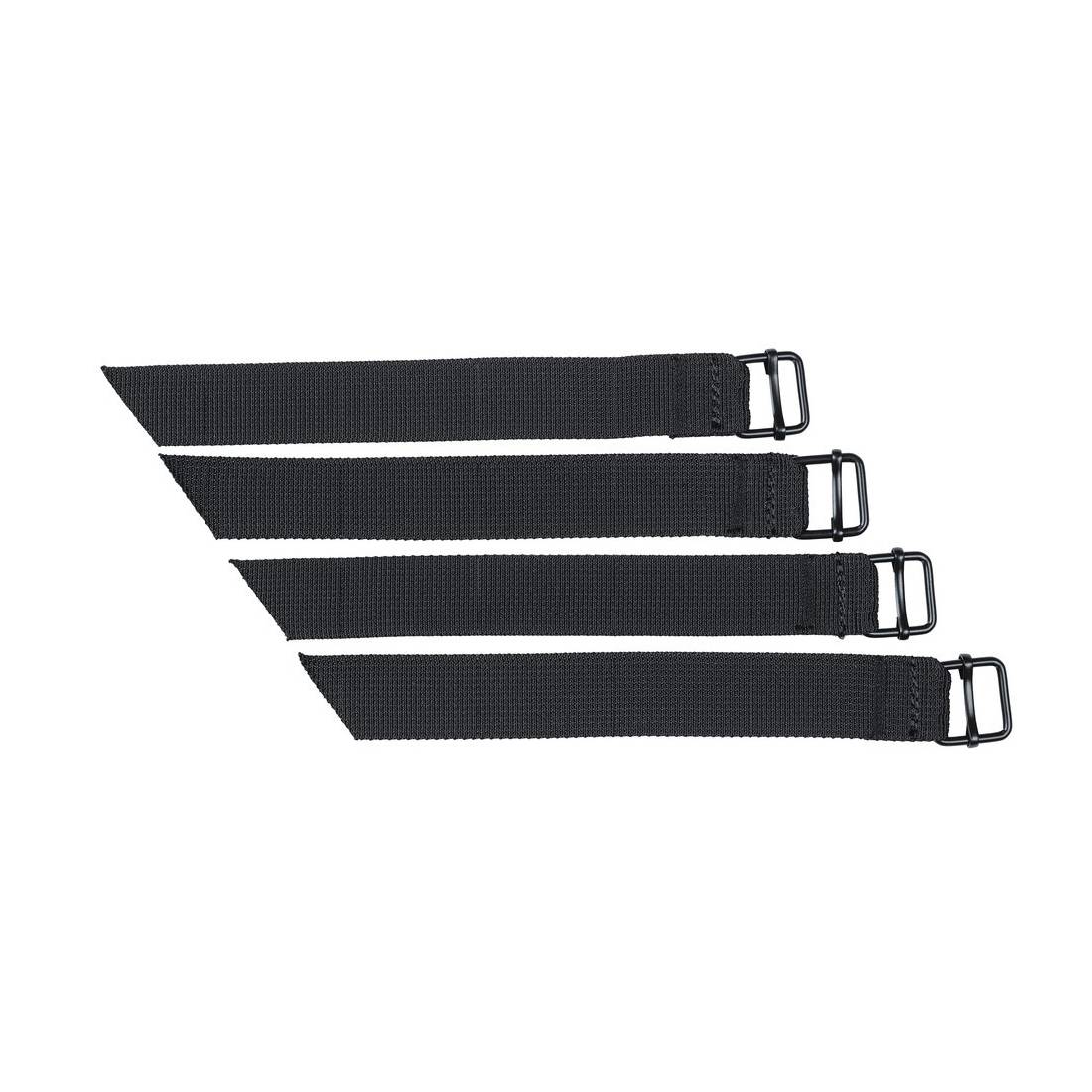 Basil Befestigugsriemen Bridge System, für Doppelpacktaschen, schwarz (4er Pack)