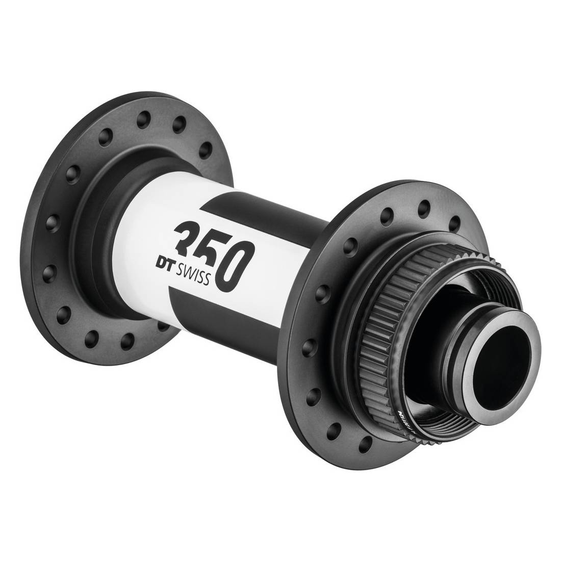 DT Swiss VR-Nabe 350 MTB Disc Brake 110mm/15mm TA Boost, CL, 32 Loch, schwarz/weiß