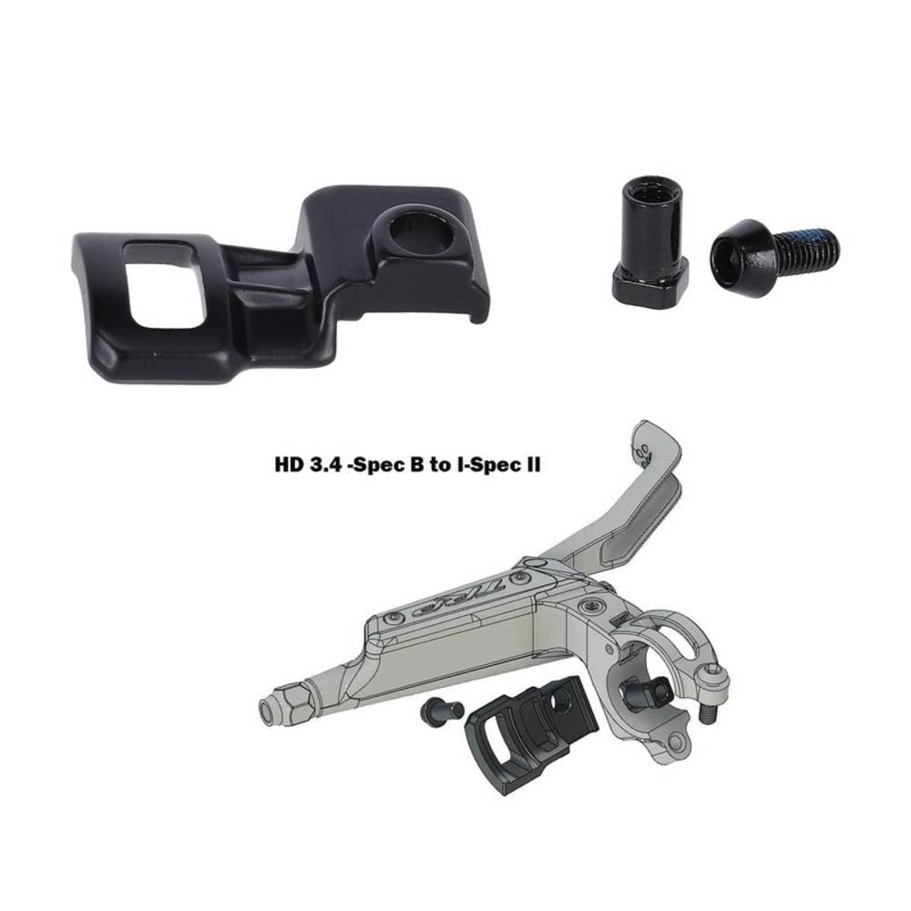 TRP Shifter Adapters I-Spec II shifter adapter kits, rechts, schwarz (1 Set)
