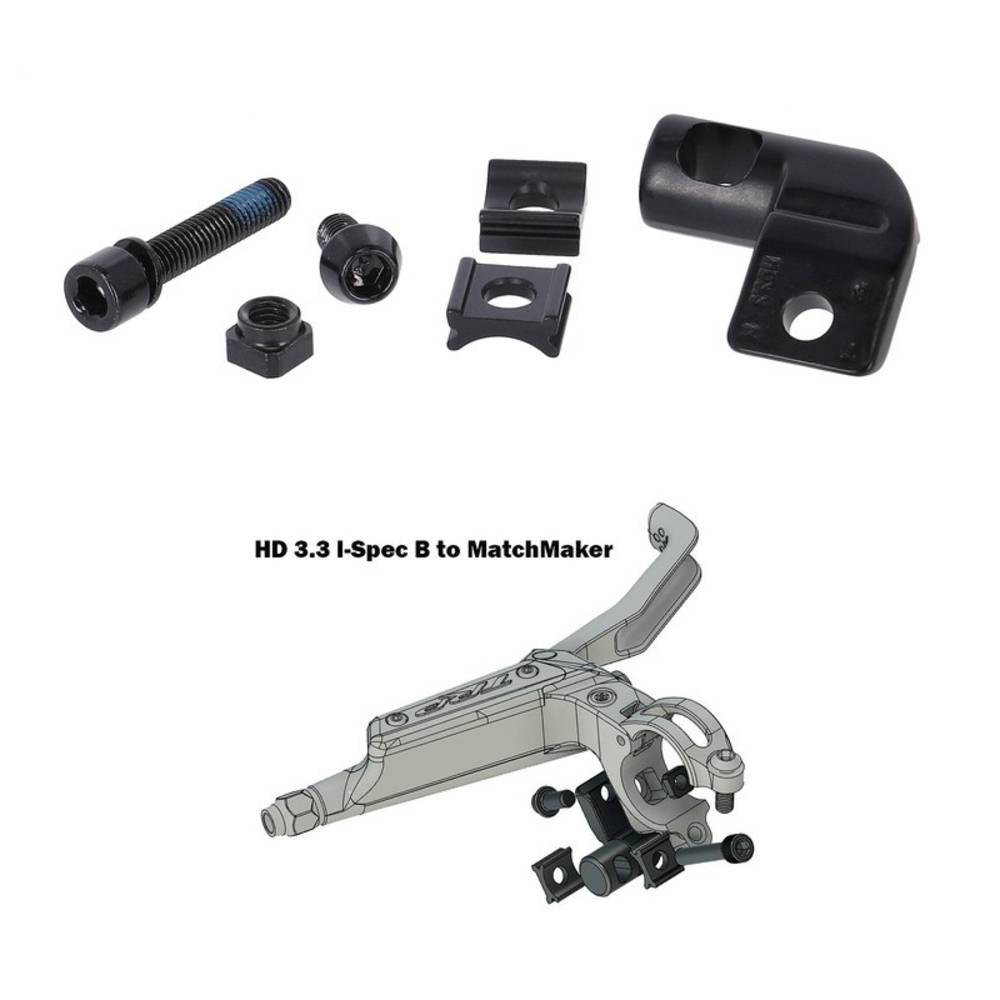 TRP Shifter Adapters Matchmaker adapter kits, rechts, schwarz (1 Set)