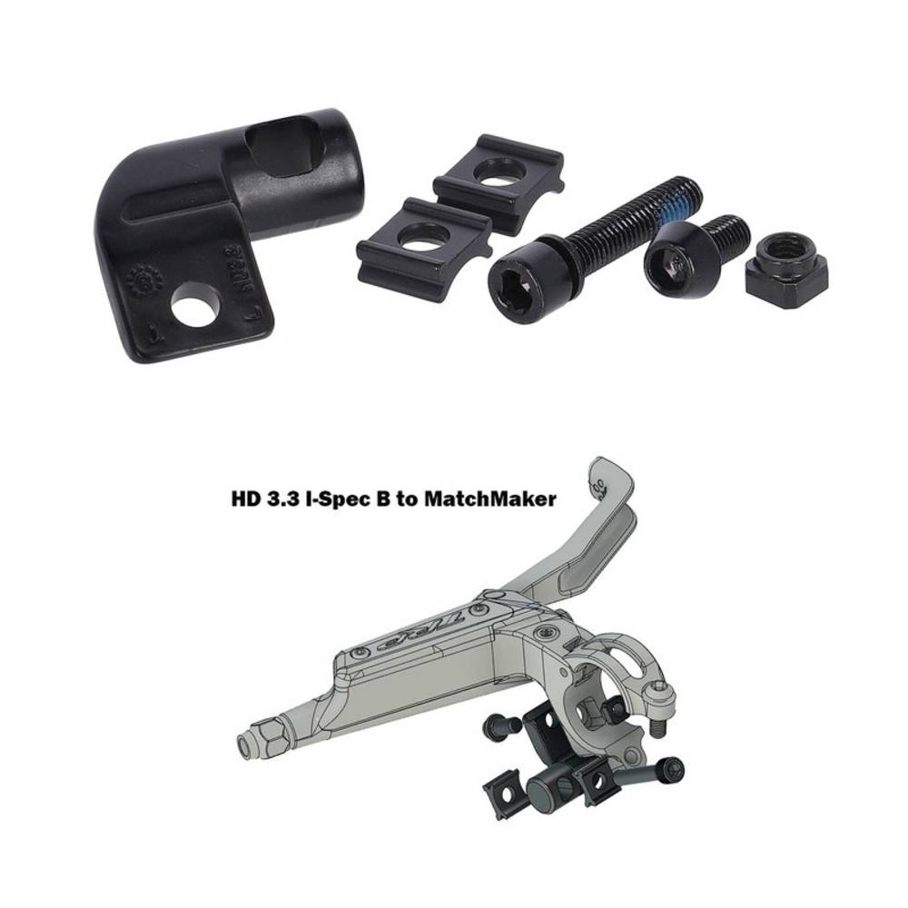 TRP Shifter Adapters Matchmaker adapter kits, links, schwarz (1 Set)