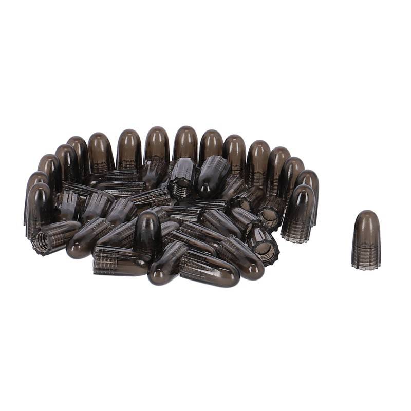 Schwalbe Staubkappe SV Kunststoff, 6614, smoke grey, grau (50er Pack)