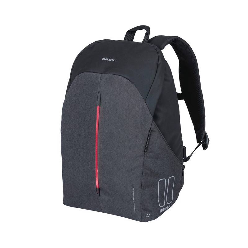 Basil Fahrradrucksack B-Safe Nordlicht, 26x13x40cm, Damen, schwarz