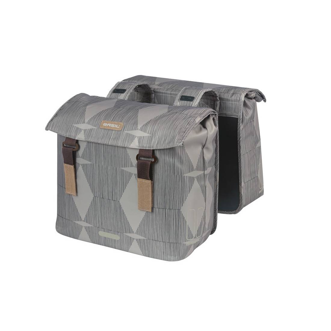Basil Doppelpacktasche Elegance chateau taupe, 40-49ltr, taupe