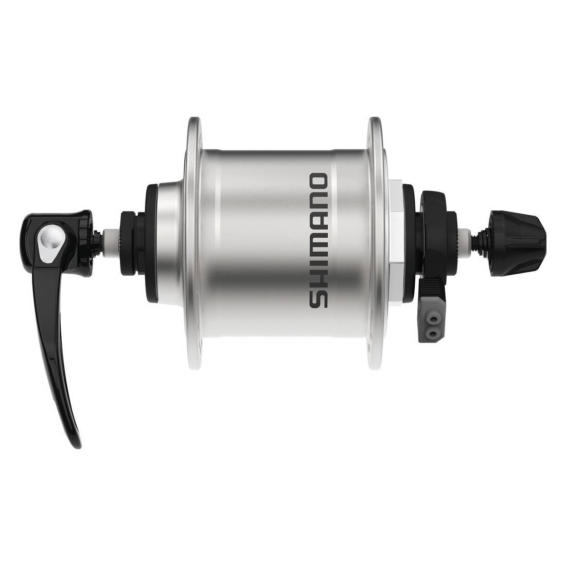 SHIMANO EDHT40001NANS Alivio Nabendynamo Alivio DH-T4000, 100 mm, 36 Loch, 1,5 Watt, silber (1 Stück)