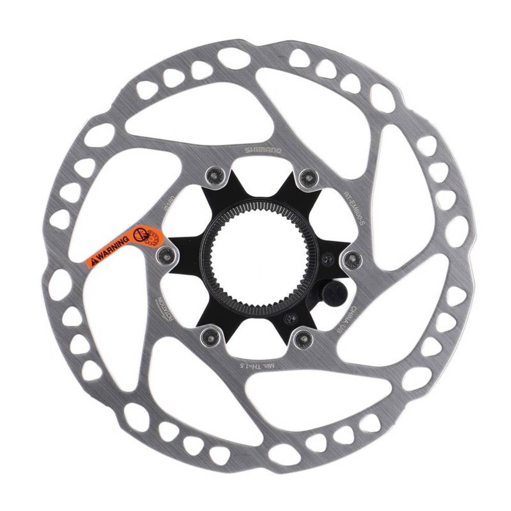 SHIMANO Bremsscheibe RT-EM600 160 mm, CenterLock-Aufnahme, silber