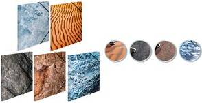 HERMA Sortiment Eckspannermappe ''Nature'', Karton, DIN A3 aus stabilem Karton, fühlbar veredelte Oberfläche, mit