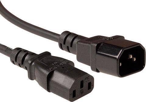 ACT AK5215 1.8m C14-Koppler C13-Koppler Schwarz Stromkabel (AK5215)