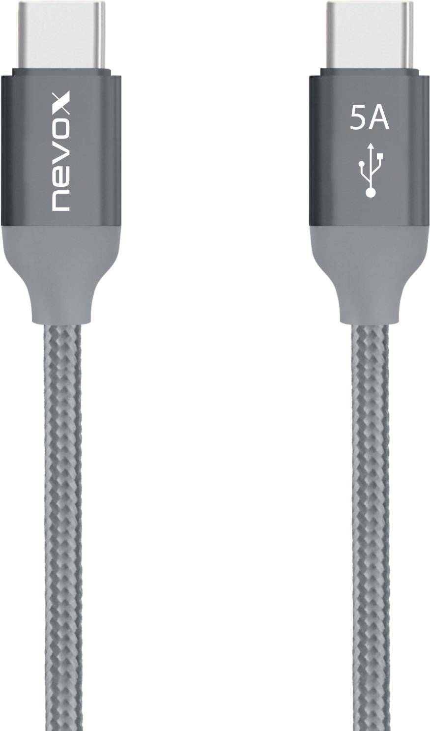 nevox 1654 USB Kabel 2 m 2.0 USB C Grau