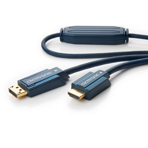 clicktronic Aktives DisplayPort/HDMI Adapterkabel 4K/60Hz 5 m (1er Faltschachtel) clicktronic Aktives DisplayPort/HDMI Adapterkabel 4K/60Hz 5 m (1er Faltschachtel)