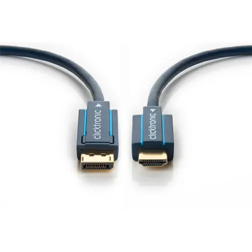 clicktronic Aktives DisplayPort/HDMI Adapterkabel 4K/60Hz 5 m (1er Faltschachtel) clicktronic Aktives DisplayPort/HDMI Adapterkabel 4K/60Hz 5 m (1er Faltschachtel)