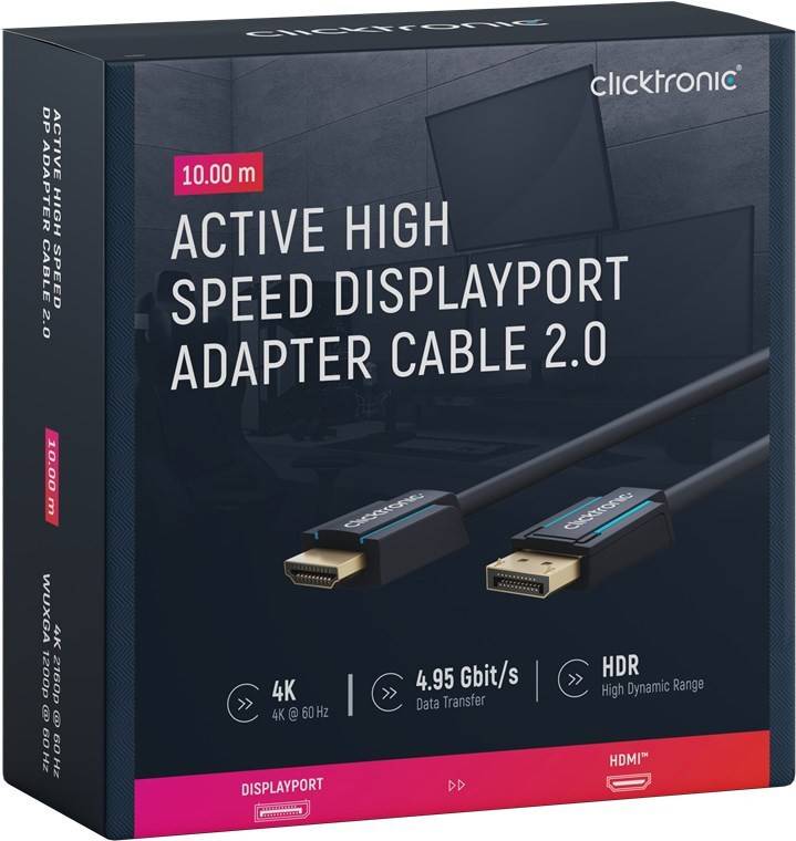 Clicktronic DisplayPort/HDMI-Adapterk. 44927