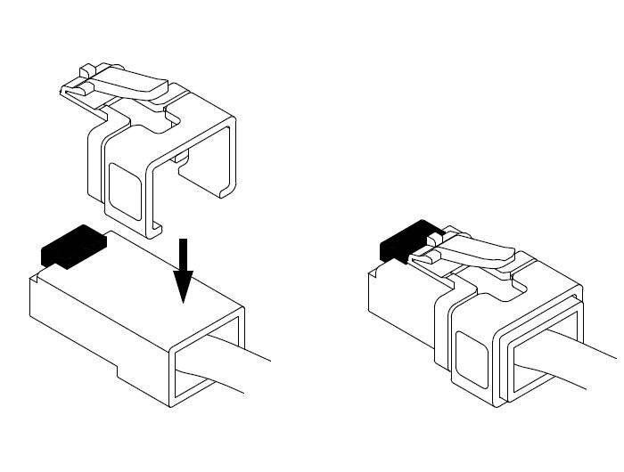 RJ45 Rastnasen Reparatur Clips, 40 Stück, Set 2