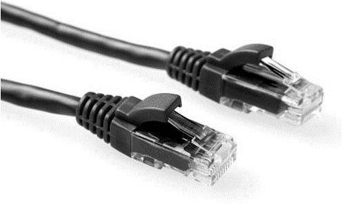 ACT Black 5 meter U/UTP CAT5E patch cable component level with RJ45 connectors