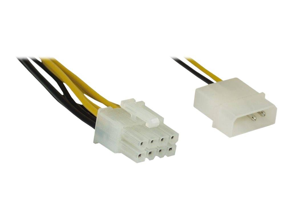 INLINE - Stromadapter - 4pol zu 8pol - Netzteil zu Mainboard - 0,45m