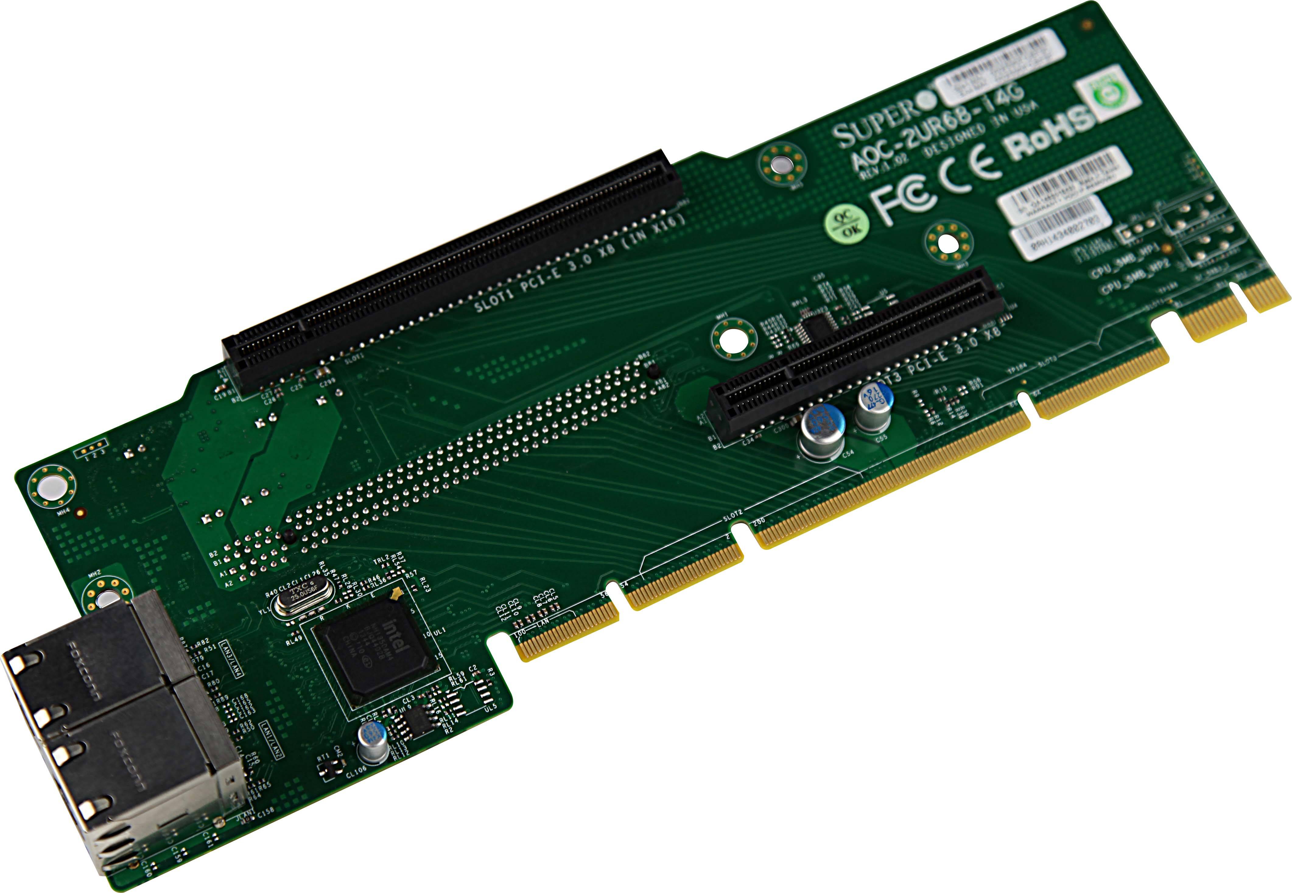 Supermicro AOC-2UR68-I4G 2U Ultra Riser - Netzwerkadapter