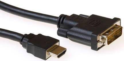 ACT Conversion cable HDMI A male to DVI-D male 1.00 m