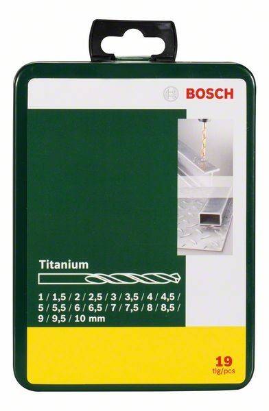 Bosch Power Tools Metallbohrer-Set HSS-TiN, 2607019437