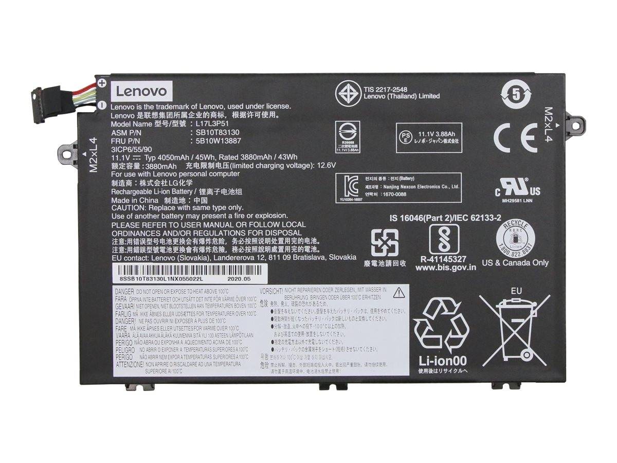 LENOVO - LG Chem L17L3P51 - Laptop-Batterie - Lithium-Ionen