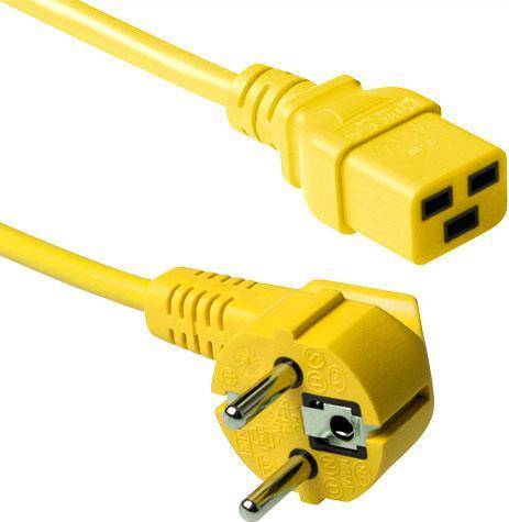 ACT Powercord mains connector CEE7/7 male (angled)