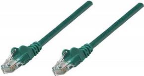 Intellinet Network Patch Cable, Cat6, 0,25m, Green, Copper, U/UTP, PVC, RJ45, Gold Plated Contacts, Snagless, Booted,