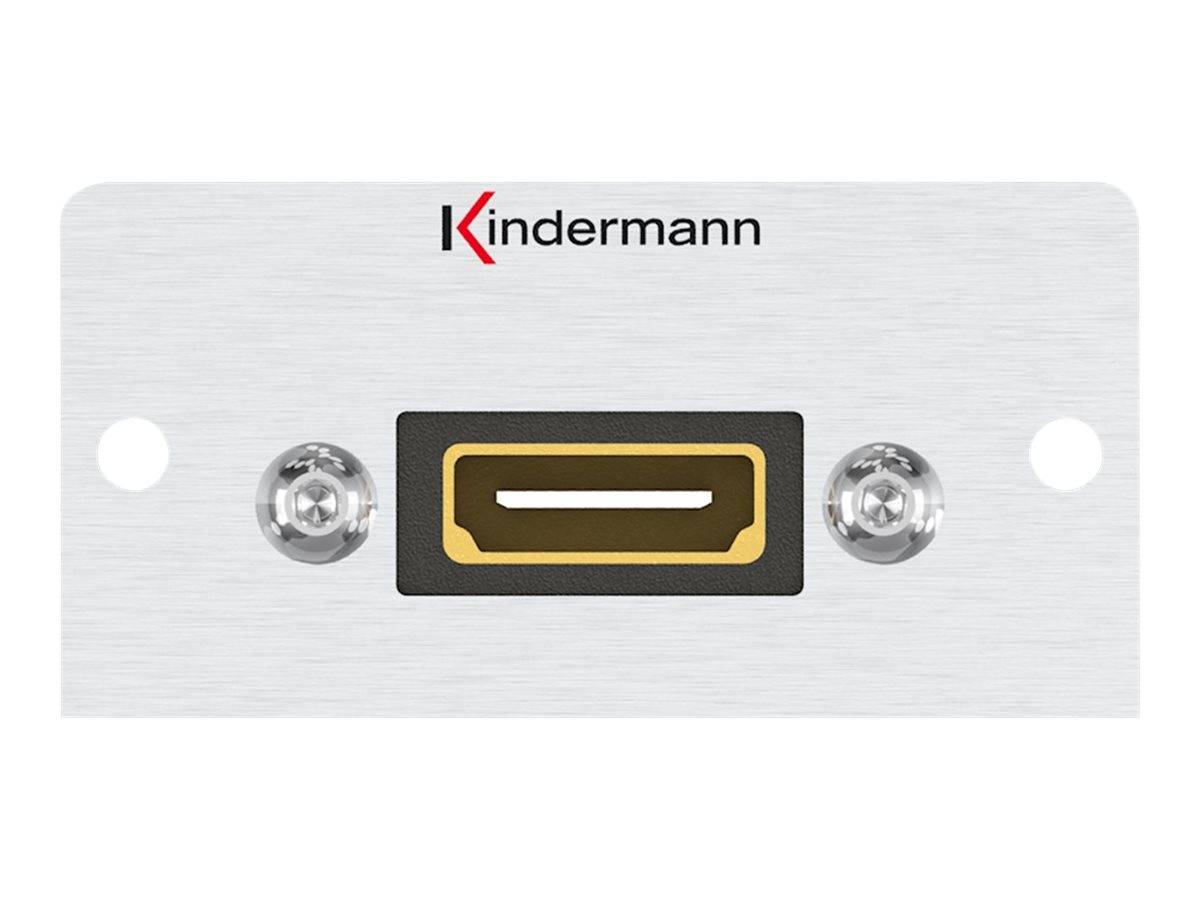 Kindermann Konnect 50 alu - Modulares Faceplate-Snap-In - HDMI