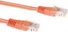 ACT Orange 0.5 meter U/UTP CAT5E patch cable with RJ45 connectors