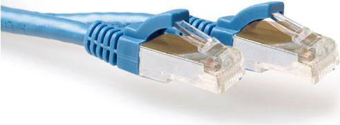 ACT Blue 30 meter SFTP CAT6A patch cable snagless with RJ45 connectors