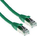 ACT Green 2 meter SFTP CAT6A patch cable snagless with RJ45 connectors