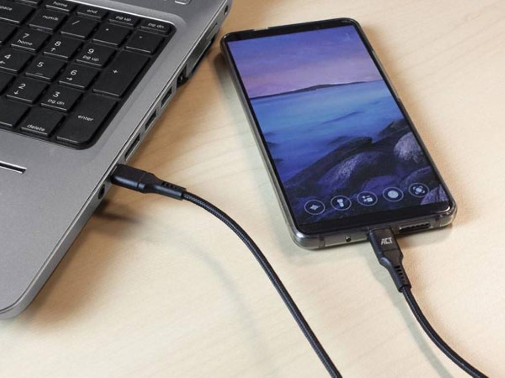 USB 2.0 Lade-/Datenkabel C-Stecker - C-Stecker 60 W - 1 m