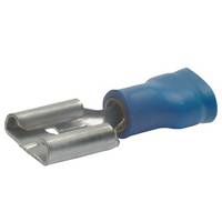 Klauke 730, Pin-Anschluss, Gerade, Blau, Messing, PVC, 2,5 mm², 1,5 mm²