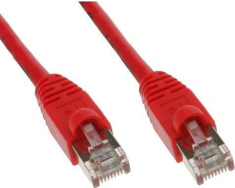 Patchkabel S-STP (PIMF), Cat 6, rot, 2,0 m Patchkabel mit besonders schmalem Knickschutz (71502R)