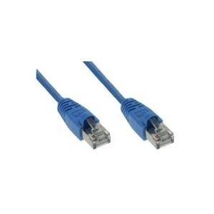Patchkabel S-STP (PIMF), Cat 6, blau, 5,0 m Patchkabel mit besonders schmalem Knickschutz (71505B)