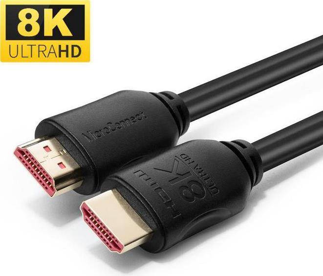 Microconnect MC-HDM19192V2.1, 2 m, HDMI Typ A (Standard), HDMI Typ A (Standard), 7680 x 4320 Pixel, 3D, Schwarz