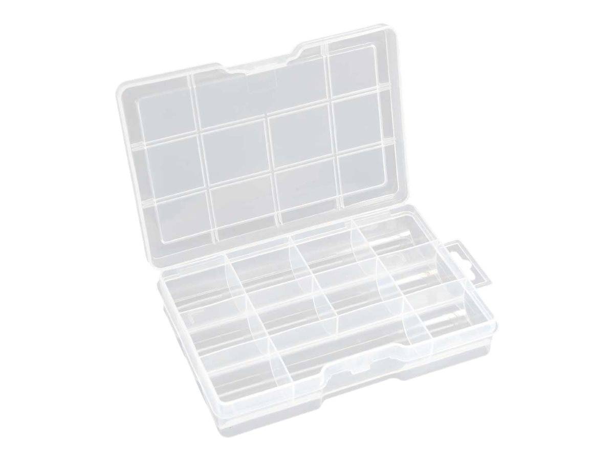 INLINE - Kleinteilebox - 11 Fächer - Abmessungen: 194x130x35mm - transparent