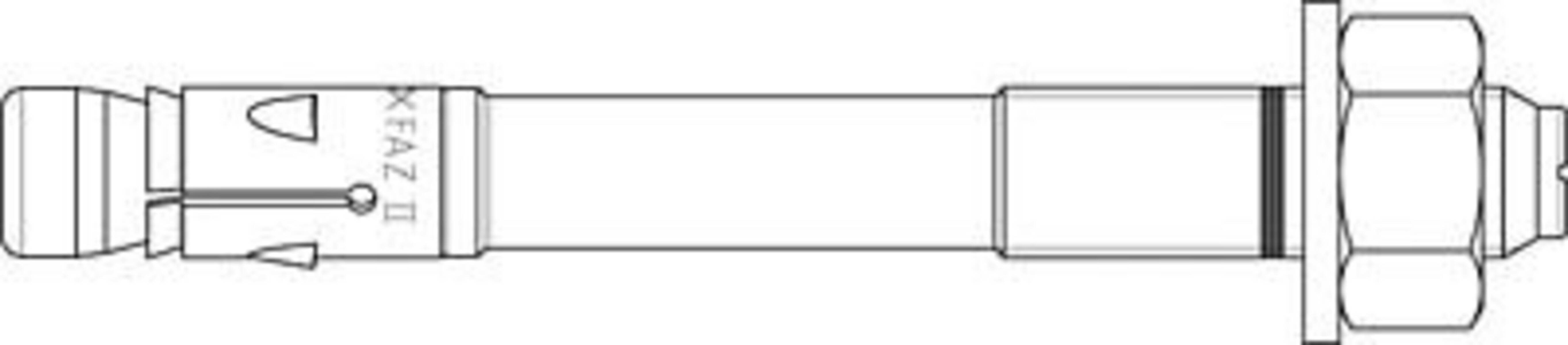 Eine horizontale Linie mit leichter vertikaler Schraffur.
