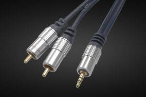 ShiverPeaks Kabel Audio Cinch 2-fach St - Klinke 3.5mm 3.0m* - Kabel - Audio/Mul