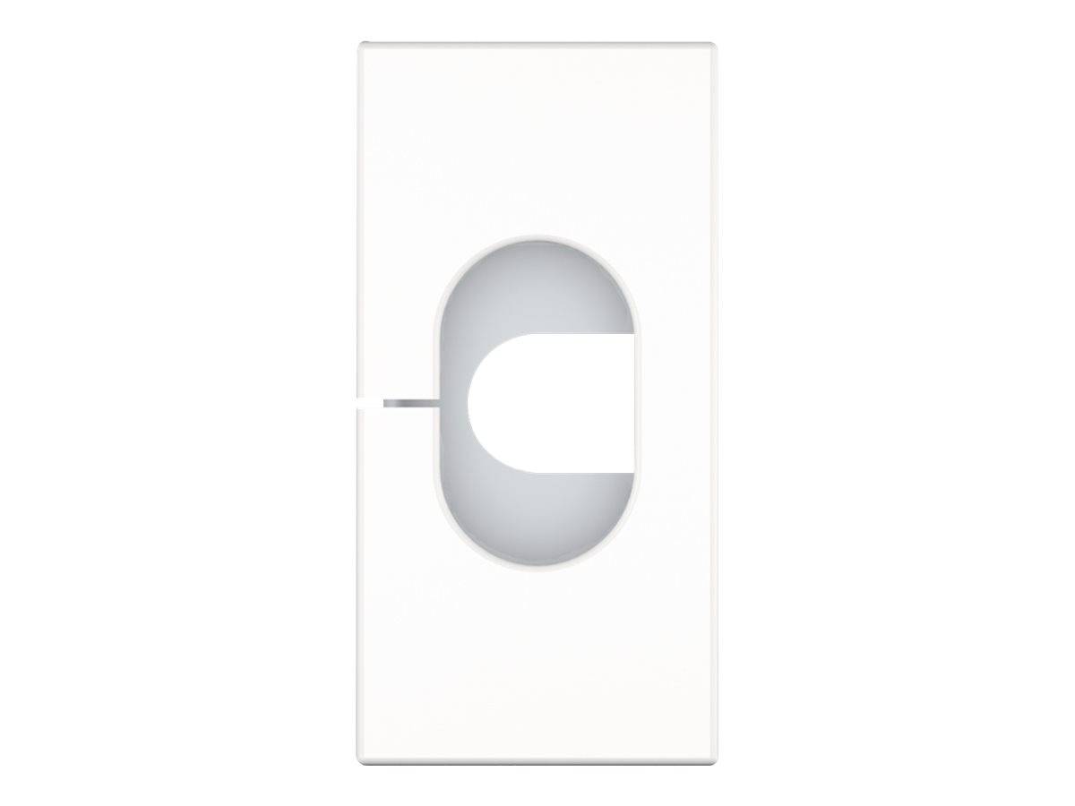 Kindermann Konnect flex 45 click Cable Outlet 8 - Frontabdeckung - weiß - RAL 90